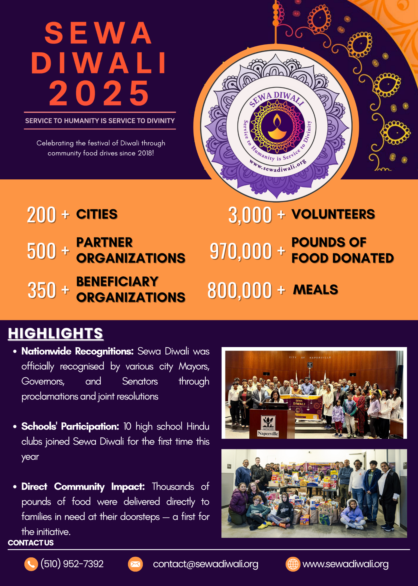 Sewa Diwali Food Drive: 553 Organizations Partner for Celebrations through Charity gallery 2